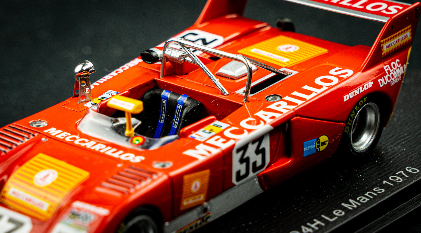 Chevron B36 #33 Schäfer / Albanesi / Adatte - 24h LeMans 1976 - Spark 1:43