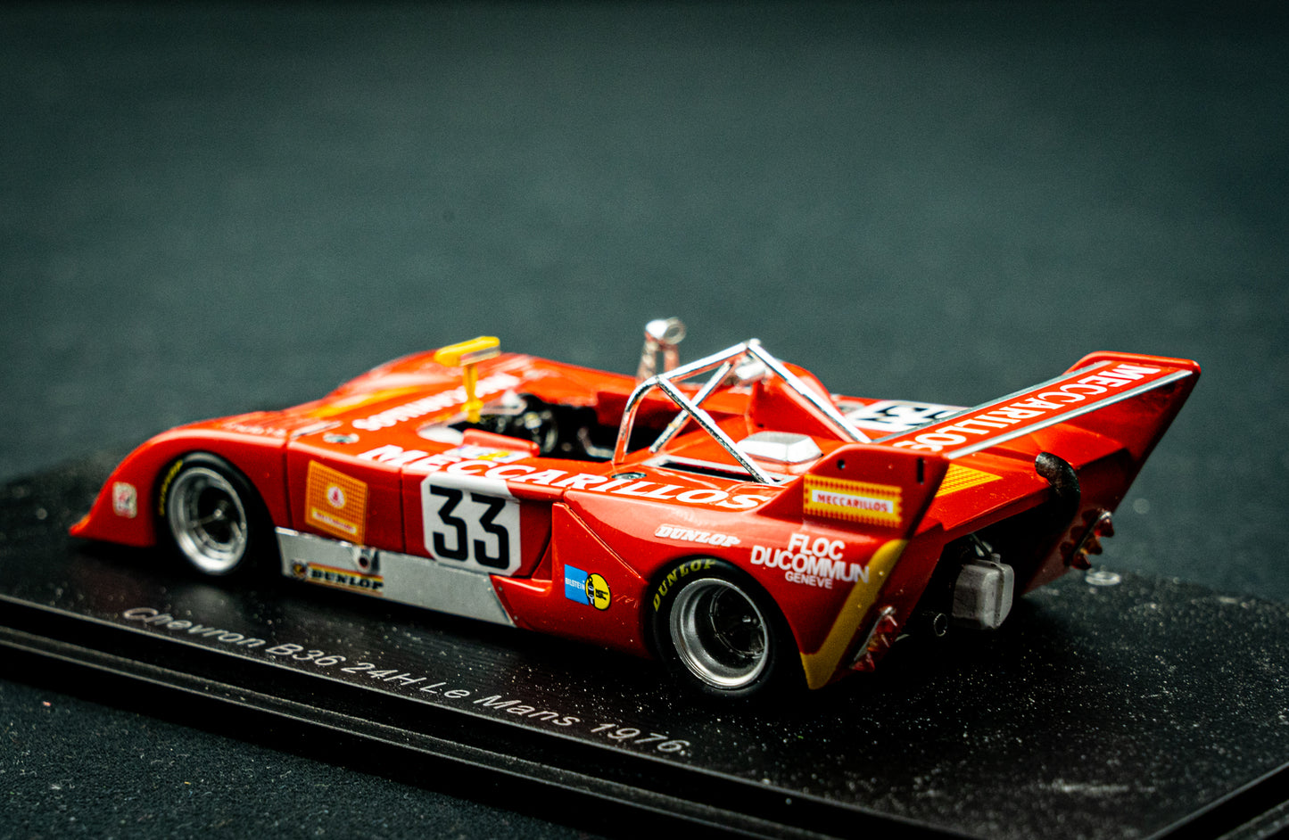 Chevron B36 #33 Schäfer / Albanesi / Adatte - 24h LeMans 1976 - Spark 1:43