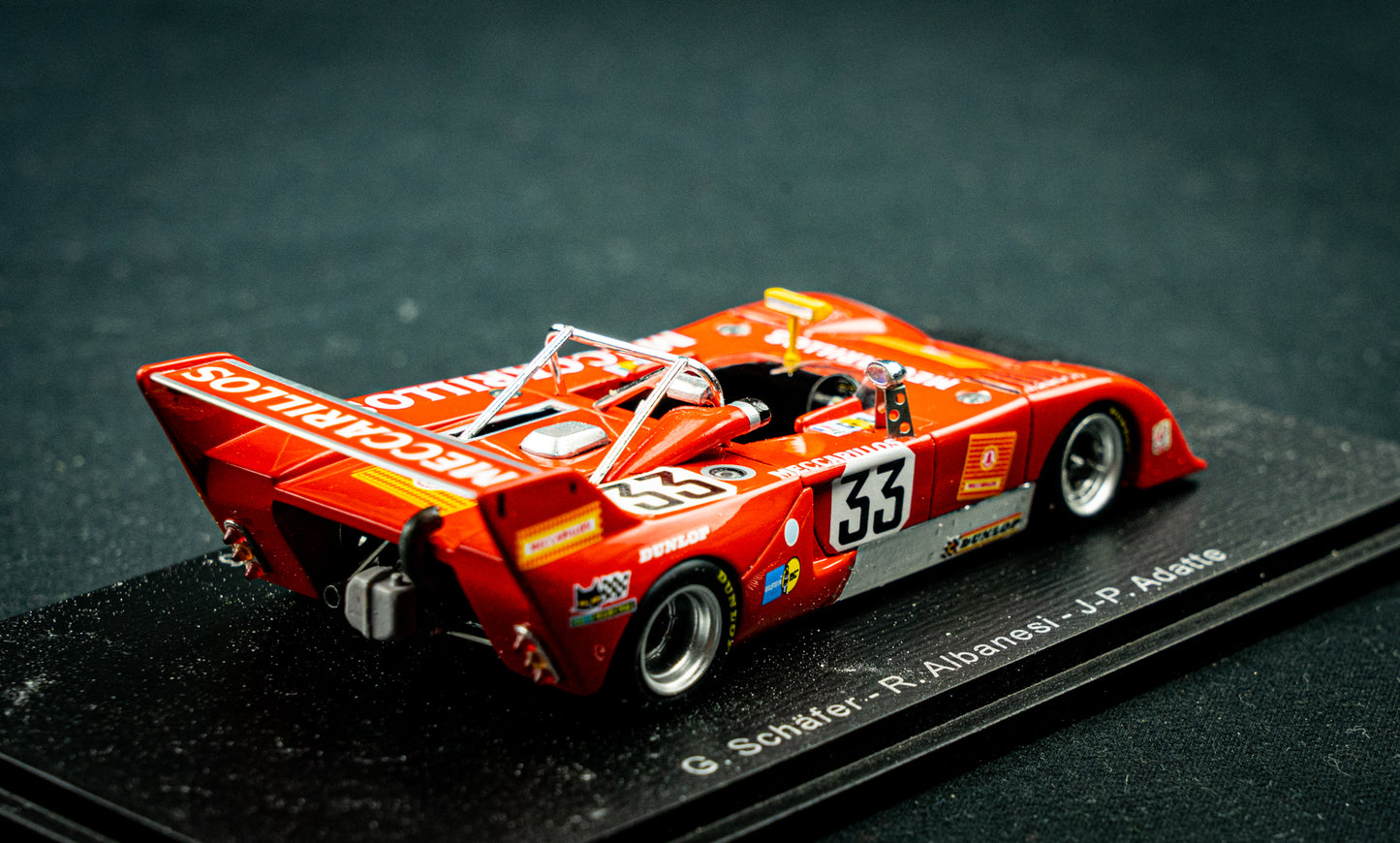 Chevron B36 #33 Schäfer / Albanesi / Adatte - 24h LeMans 1976 - Spark 1:43