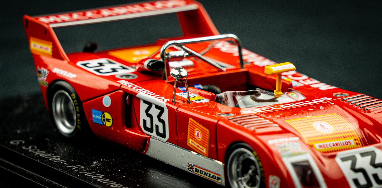 Chevron B36 #33 Schäfer / Albanesi / Adatte - 24h LeMans 1976 - Spark 1:43