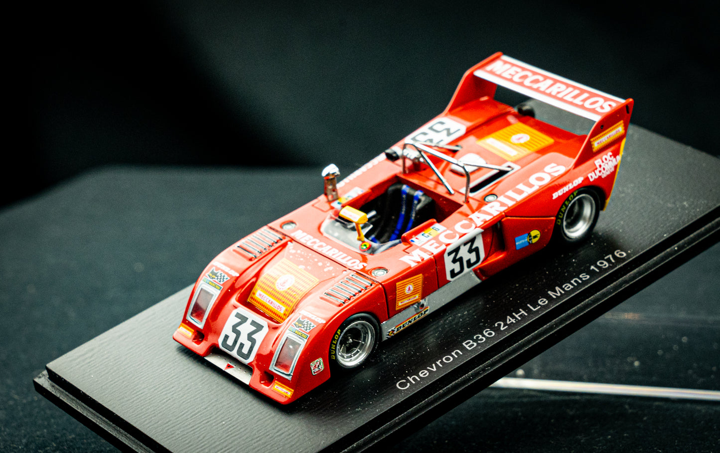 Chevron B36 #33 Schäfer / Albanesi / Adatte - 24h LeMans 1976 - Spark 1:43