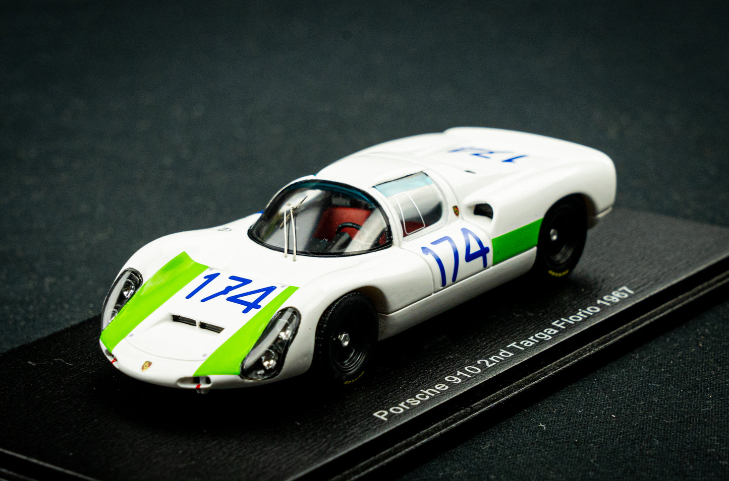 Porsche 910 #174 Cella / Biscaldi - 2nd Targa Florio 1967 - Spark 1:43