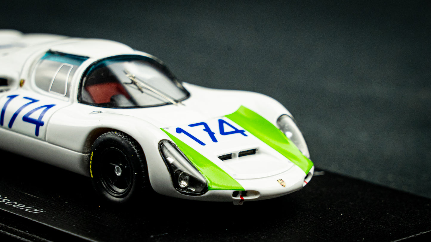 Porsche 910 #174 Cella / Biscaldi - 2nd Targa Florio 1967 - Spark 1:43