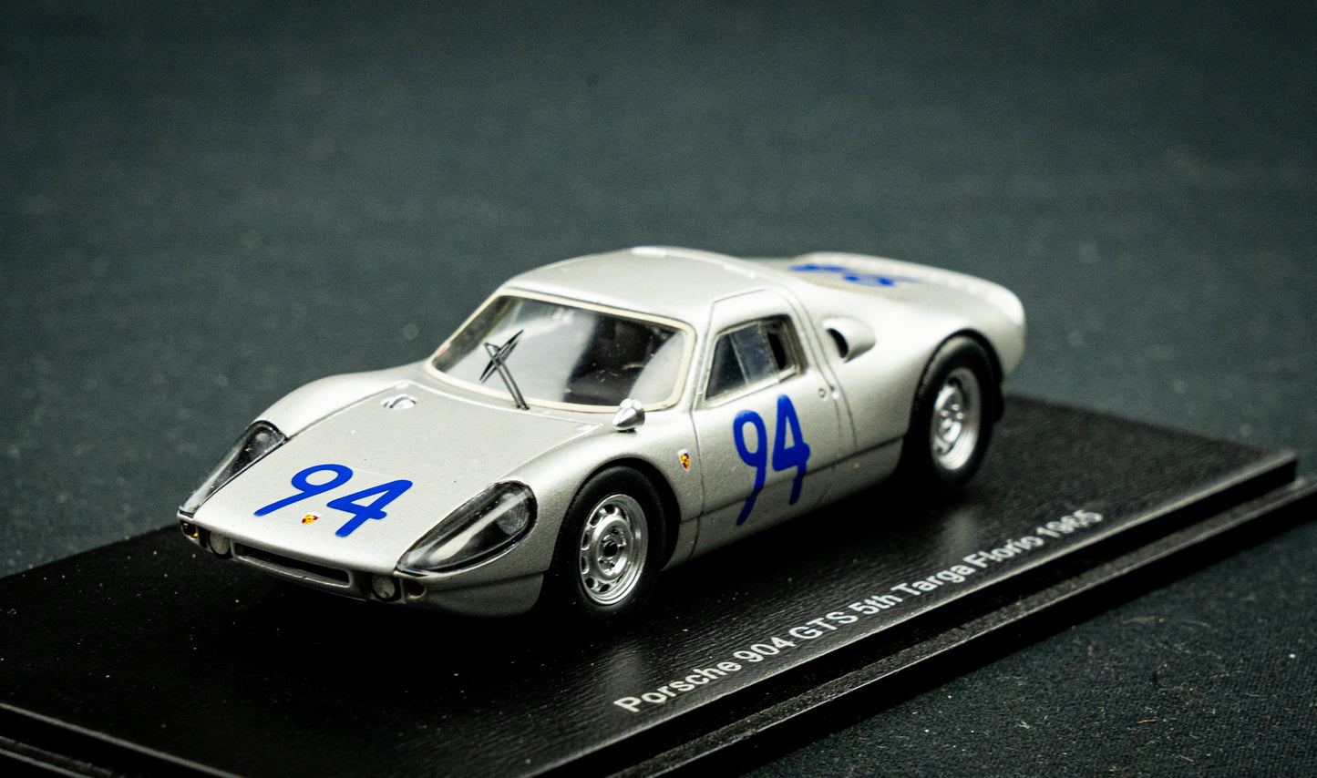 Porsche 904 GTS #94 Pucci / Klass - 5th Targa Florio 1965 - Spark 1:43