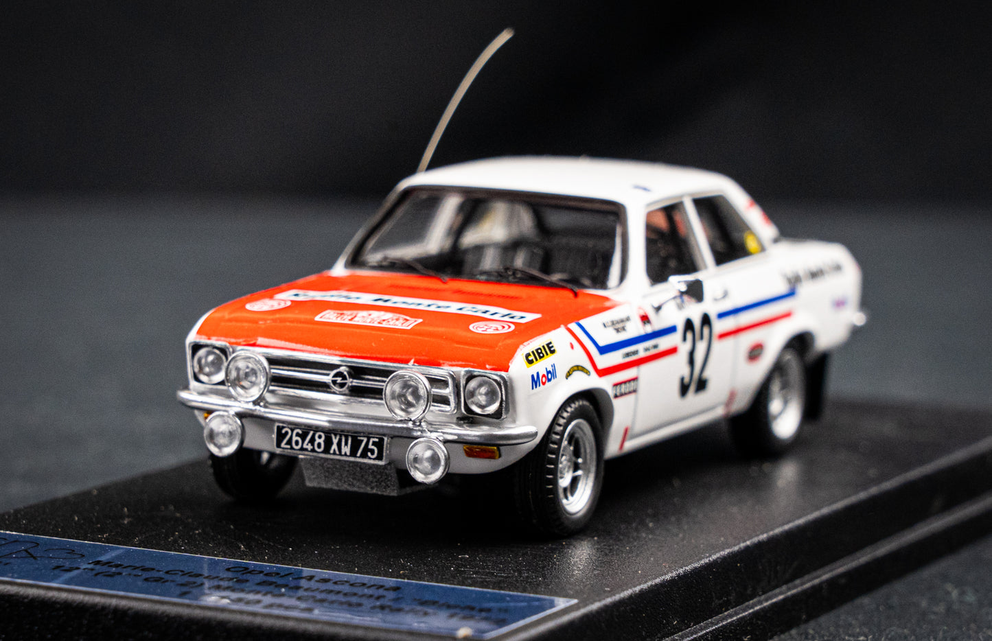 Opel Ascona Gr.2 Lim. Edition 1/150 #32 Beaumont / Biche - 12th Rallye Monte Carlo 1972