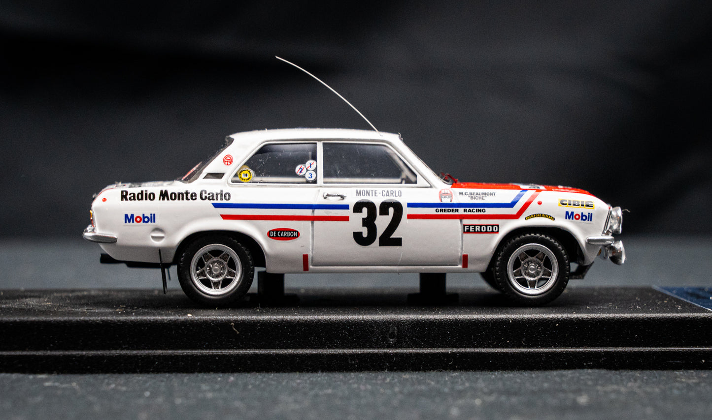 Opel Ascona Gr.2 Lim. Edition 1/150 #32 Beaumont / Biche - 12th Rallye Monte Carlo 1972