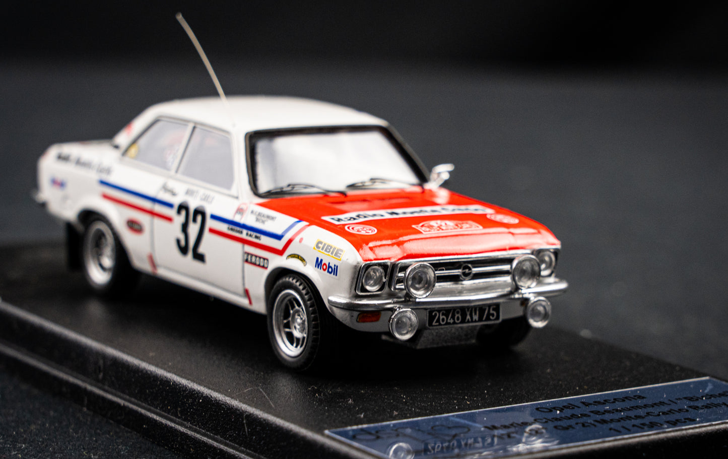 Opel Ascona Gr.2 Lim. Edition 1/150 #32 Beaumont / Biche - 12th Rallye Monte Carlo 1972