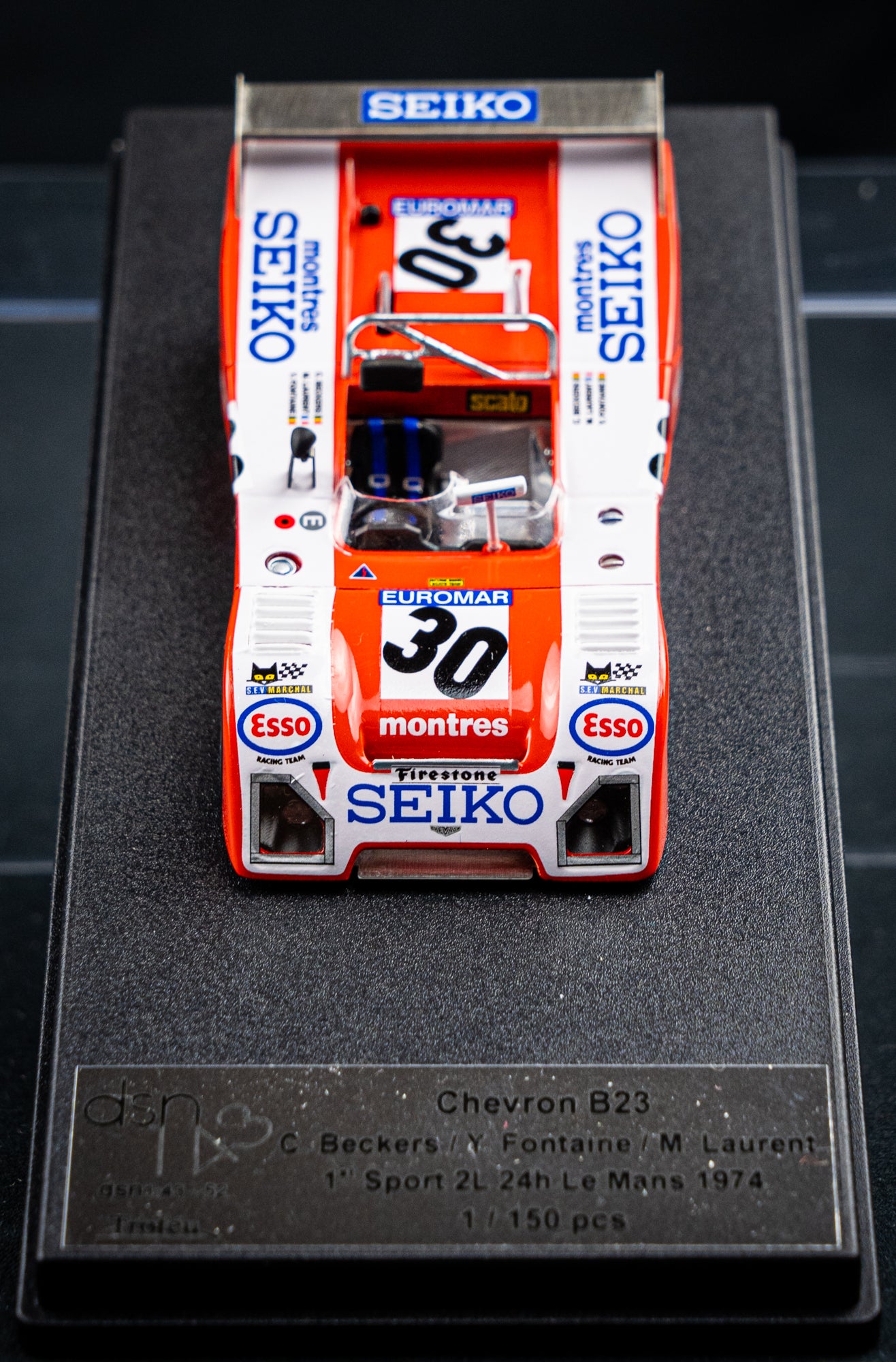 Chevron B23 Lim. Edition 1 / 150 #30 Beckers / Fountain / Laurent - 24H LeMans 1974