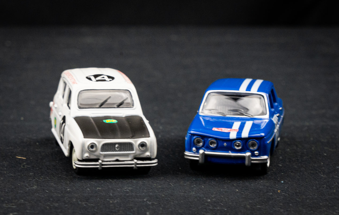 Renault 4 #14 Safari Rallye 1962 & Renault 8 Gordini #89 Rallye Monte Carlo 1969 - Norev 1:64