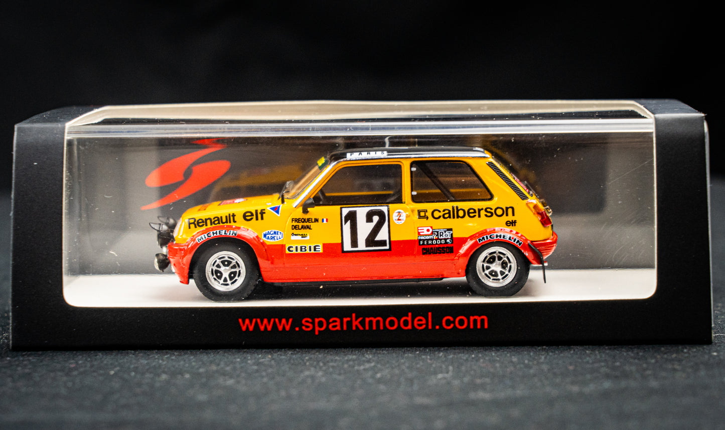 Renault 5 Alpine #12 Frequelin / Delaval - Rallye Monte Carlo 1978 - Spark 1:43