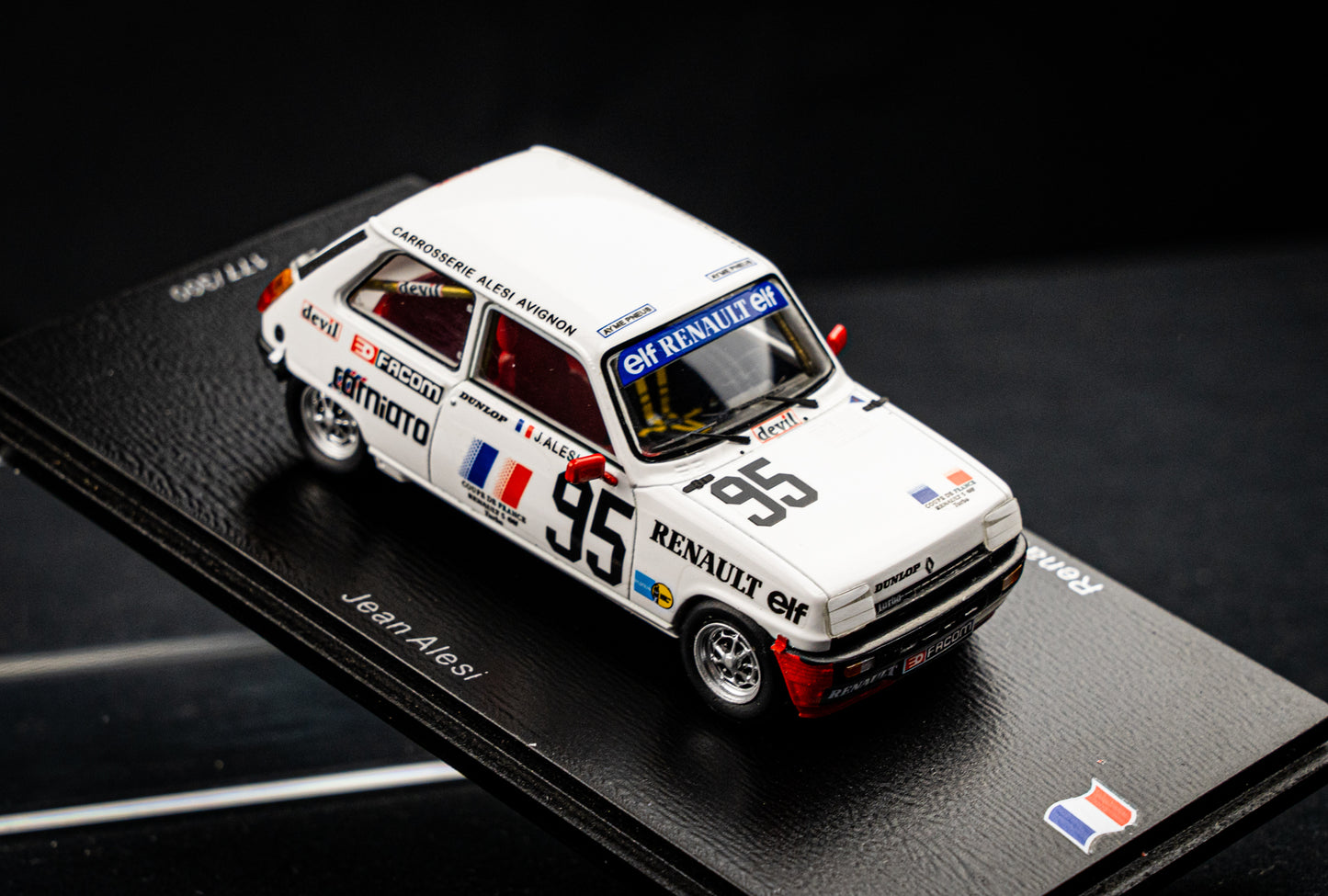 Renualt 5 Alpine Turbo lim. edition 300 Stk. #95 Jean Alesi - Magny Cours 1983 - Spark 1:43