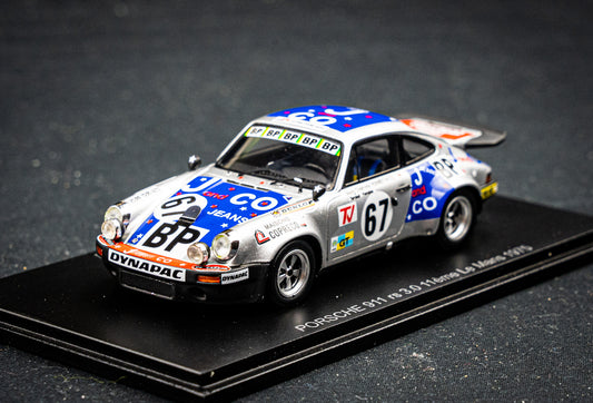 Porsche 911 RS 3.0 #67 Verney/Fontaine/Tarnaud - 11th 24h LeMans 1975 - Spark 1:43