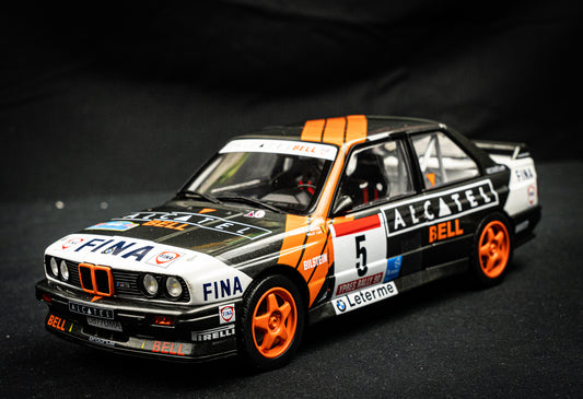 BMW M3 (E30) #5 DeMevius / Lux - P3 Ypres Rallye 1990 - Solido 1:18