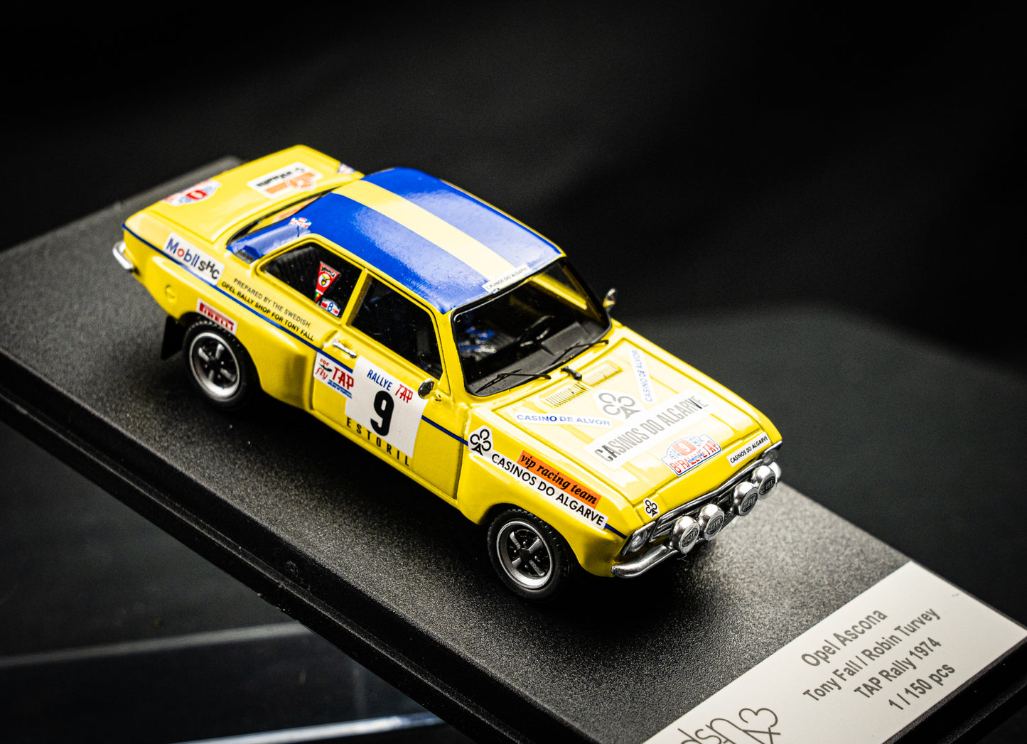 Opel Ascona - Lim. Edition 1/150 #13 T. Fall / R. Turvey - TAP Rallye Portugal 1974 1:43