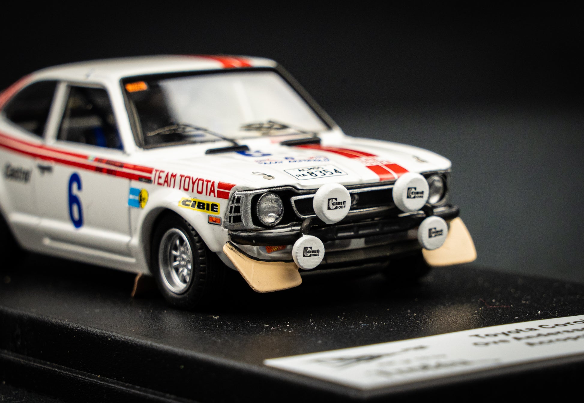 Trofeu Toyota Corolla Levin (night Version) N 6 Rally Acropolis 1975 O.andersson - A.hertz 1:43 Trofeu Toyota Corolla Levin (night Version) N 6 Rally Acropolis 1975 O.andersson - A.hertz 1:43