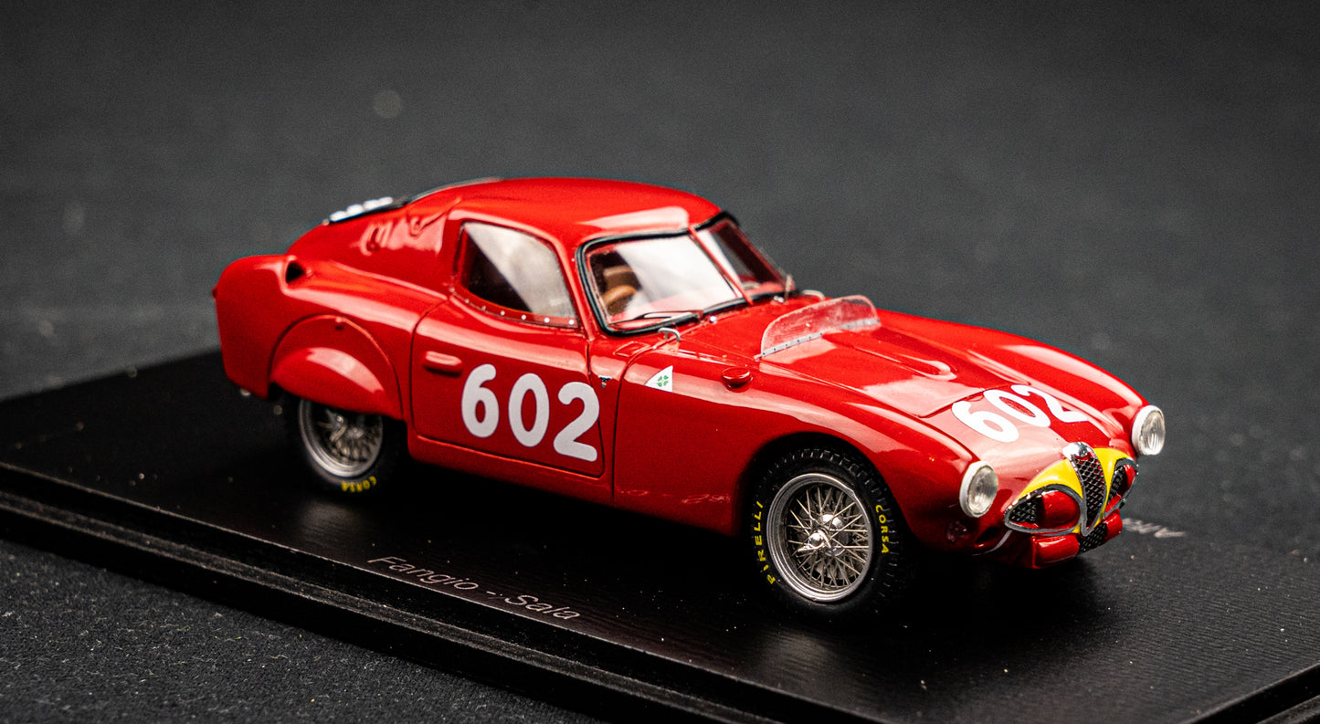 Alfa Romeo 6C 3000ccm #602 Fangio / Sala  2nd Mille Miglia 1953 1:43 Spark