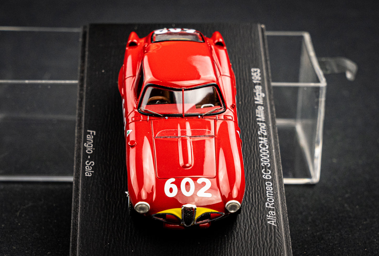 Alfa Romeo 6C 3000ccm #602 Fangio / Sala  2nd Mille Miglia 1953 1:43 Spark