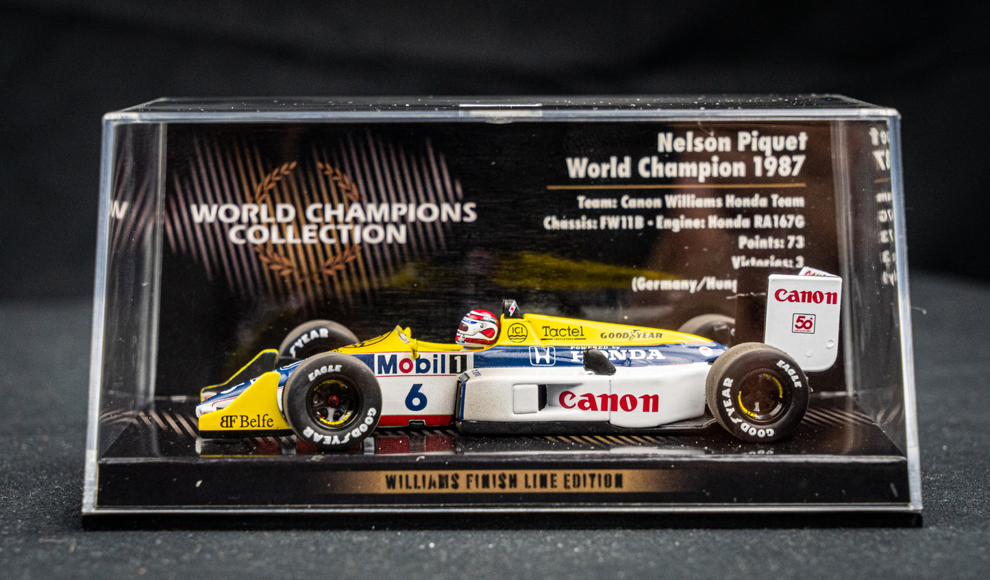 Nelson Piquet #6 Williams FW11B Formel 1 Weltmeister 1987 - Minichamps 1:43