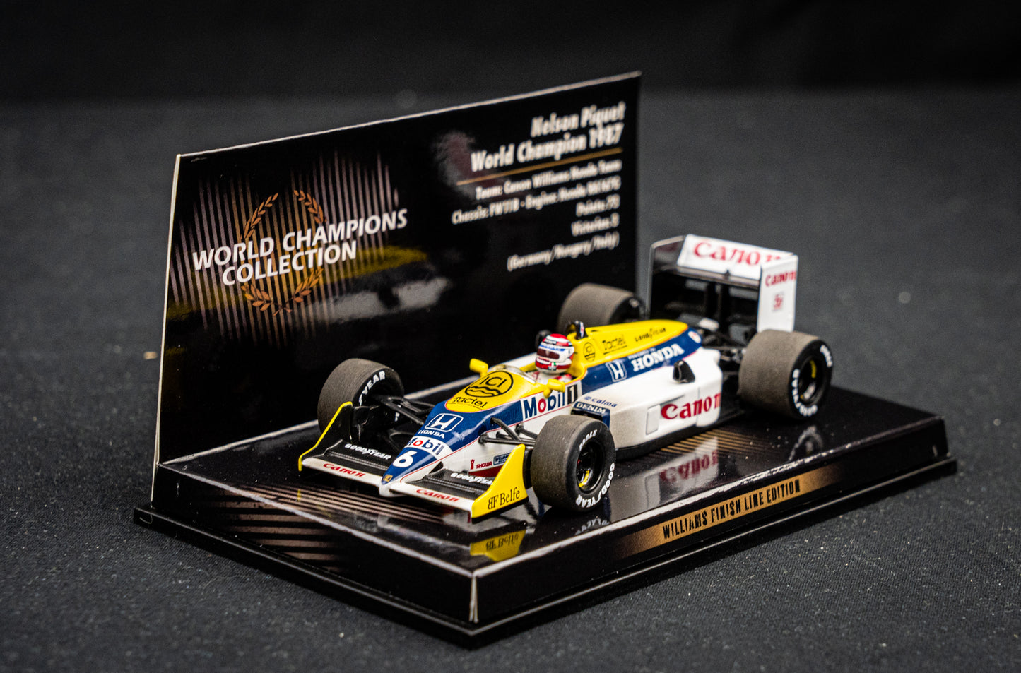 Nelson Piquet #6 Williams FW11B Formel 1 Weltmeister 1987 - Minichamps 1:43