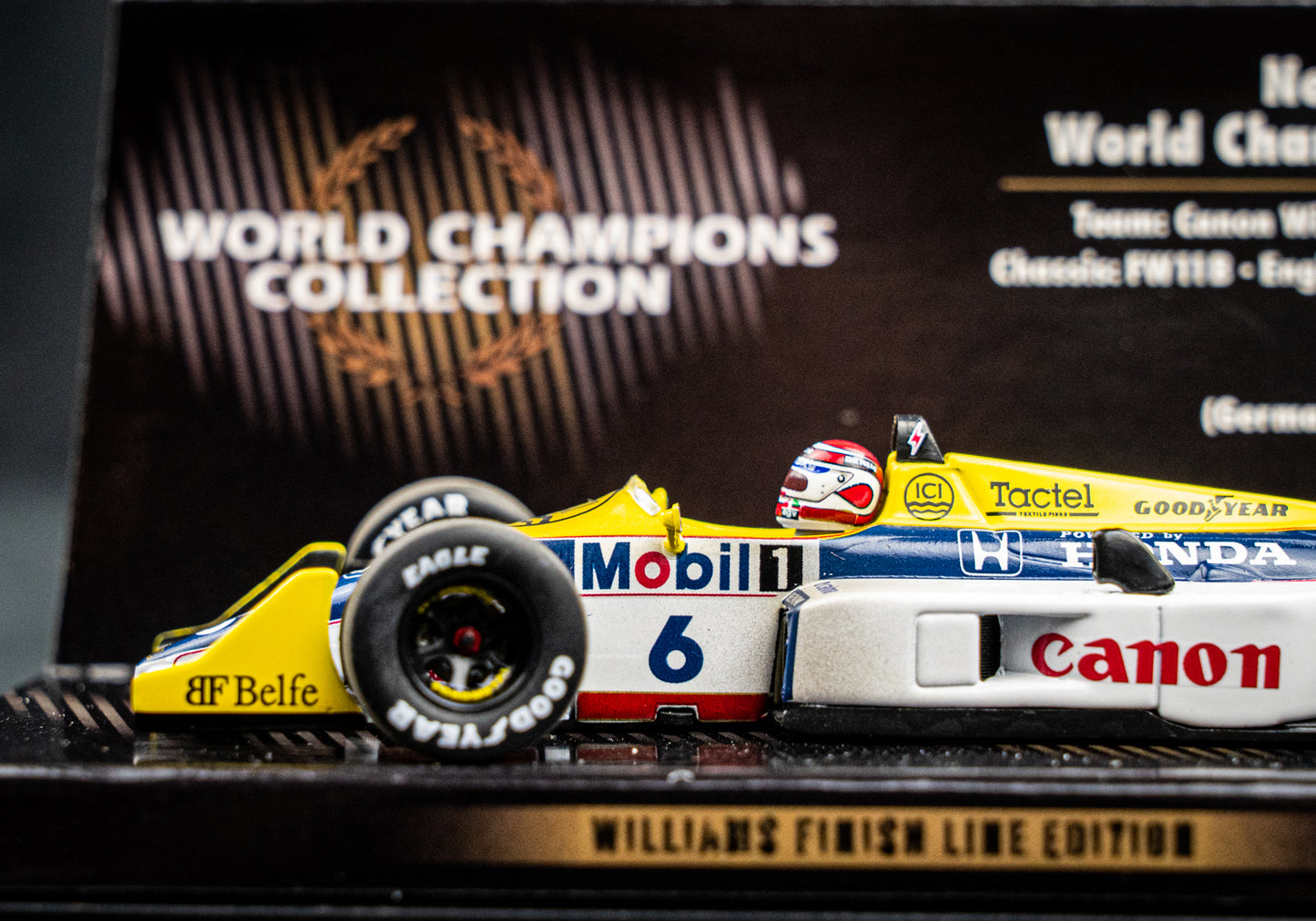 Nelson Piquet #6 Williams FW11B Formel 1 Weltmeister 1987 - Minichamps 1:43