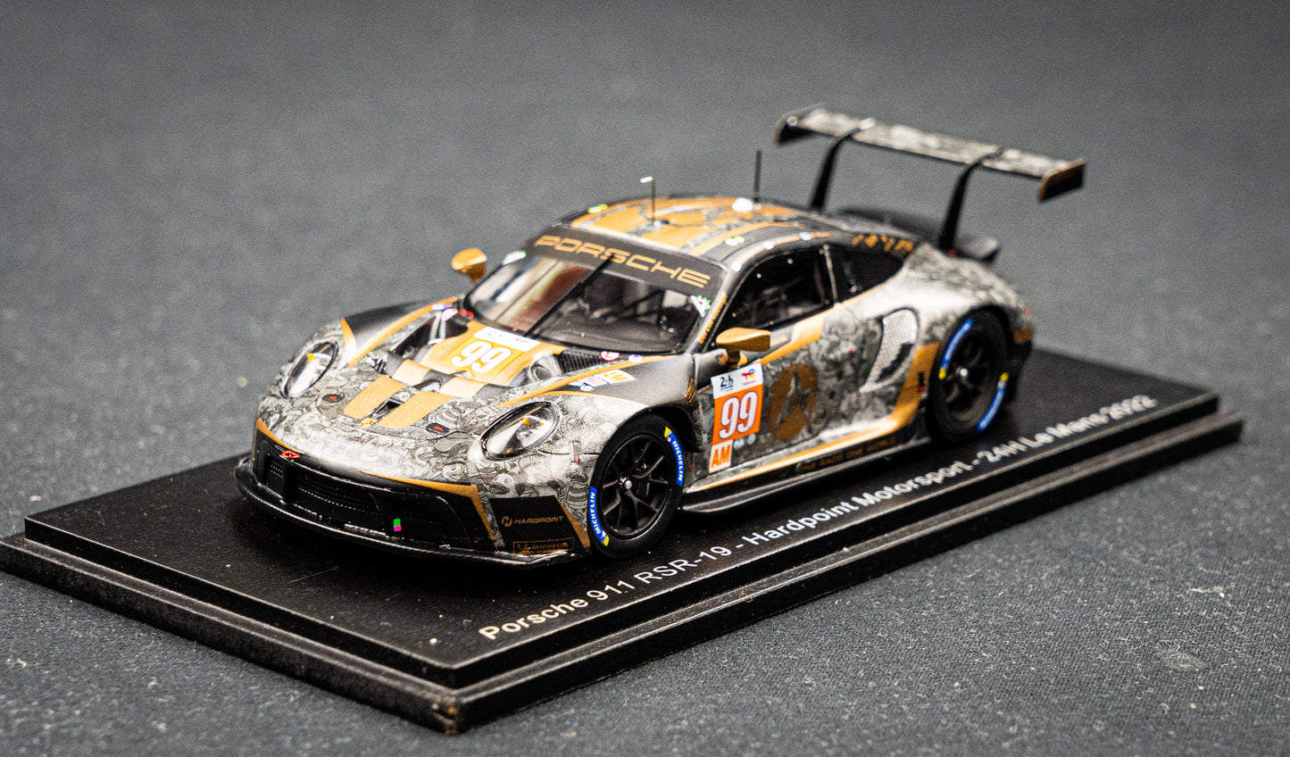 Porsche 911 RSR-19 #99 24h LeMans 2022 Hardpoint Motorsport 1:43 Spark