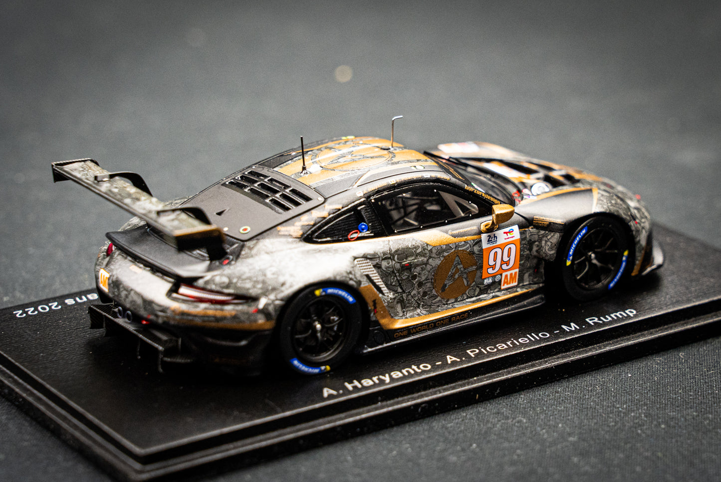 Porsche 911 RSR-19 #99 24h LeMans 2022 Hardpoint Motorsport 1:43 Spark