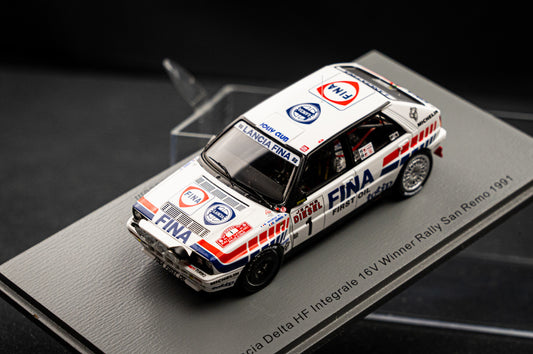 Lancia Delta Integrale 16V #1 D. Auriol / B. Occelli Winner Rallye SanRemo 1991 Spark 1:43