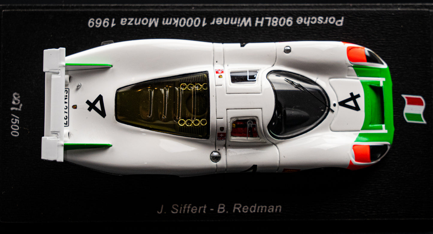 Porsche 908 LH #4 Siffert/Redman Sieger 1000 km Monza 1969, Spark 1:43