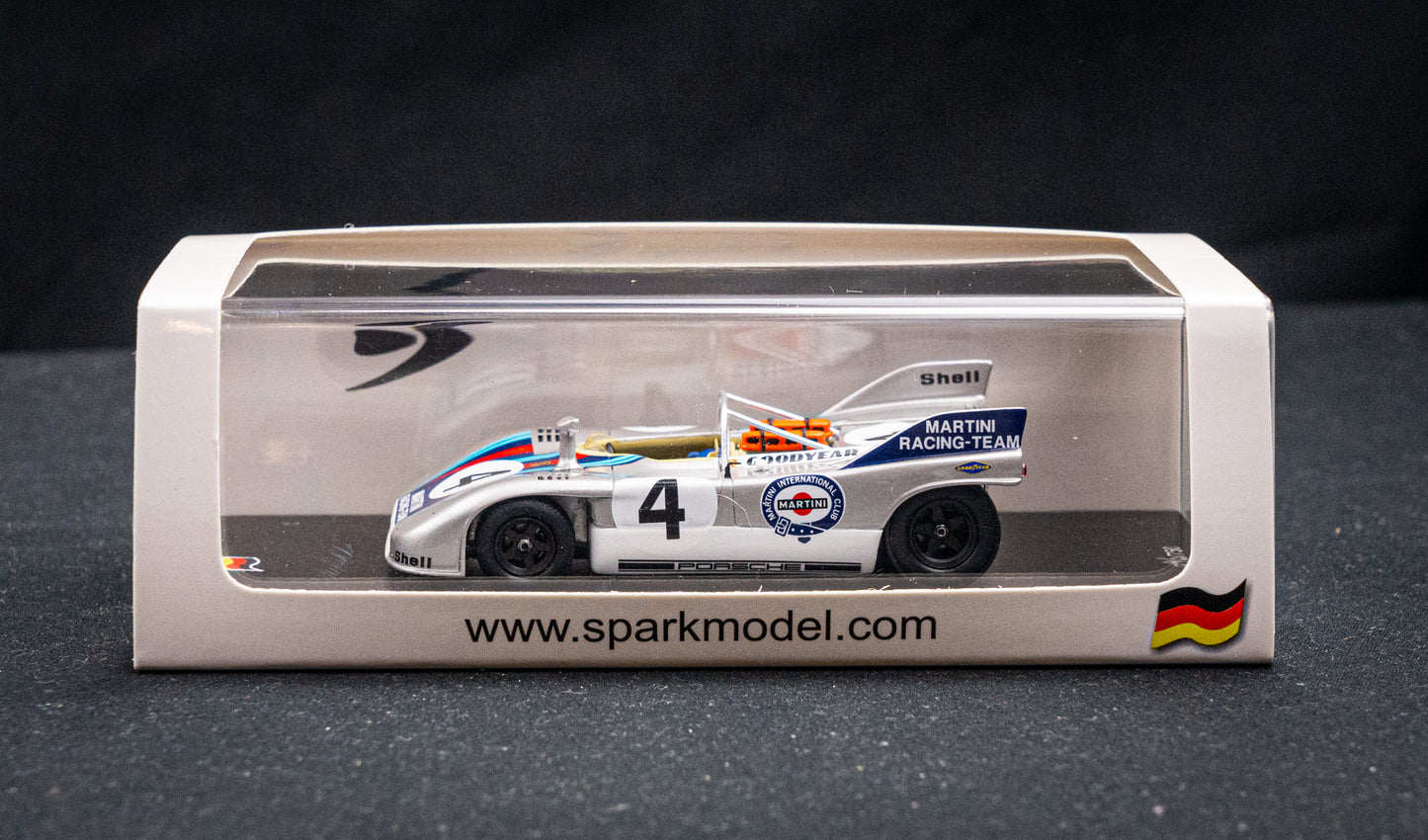 Porsche 908/03 #4 lim. 750 pcs. van Lennep / Marko 3rd 1000km Nürburgring 1971 Spark 1:43