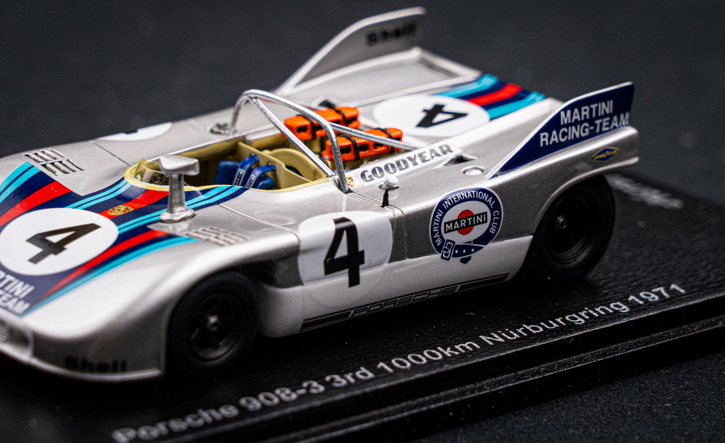 Porsche 908/03 #4 lim. 750 pcs. van Lennep / Marko 3rd 1000km Nürburgring 1971 Spark 1:43