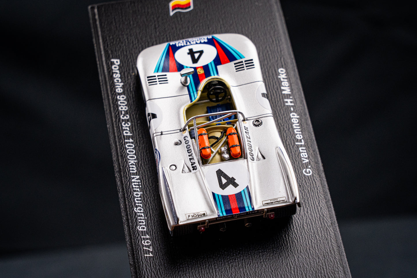 Porsche 908/03 #4 lim. 750 pcs. van Lennep / Marko 3rd 1000km Nürburgring 1971 Spark 1:43