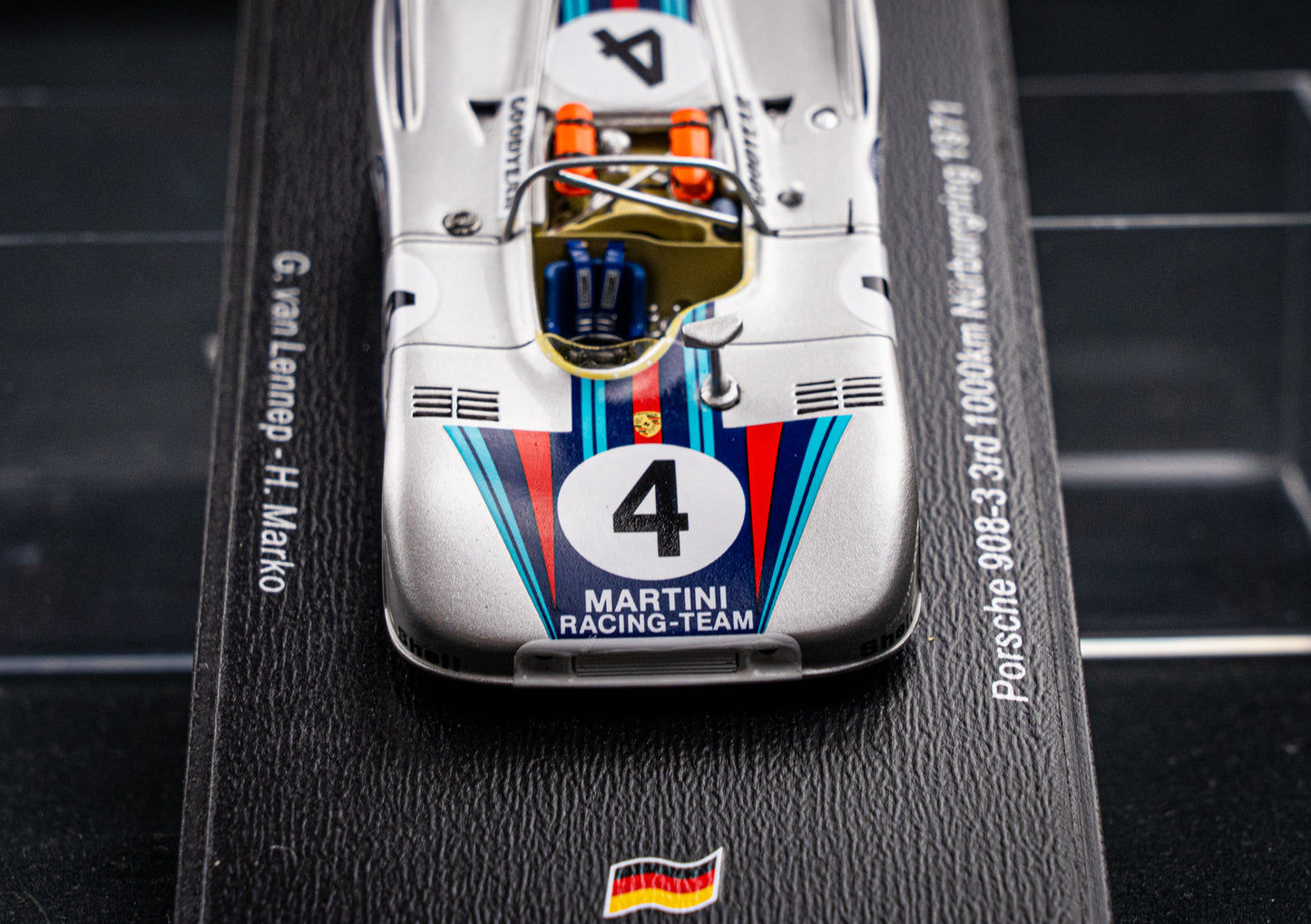 Porsche 908/03 #4 lim. 750 pcs. van Lennep / Marko 3rd 1000km Nürburgring 1971 Spark 1:43