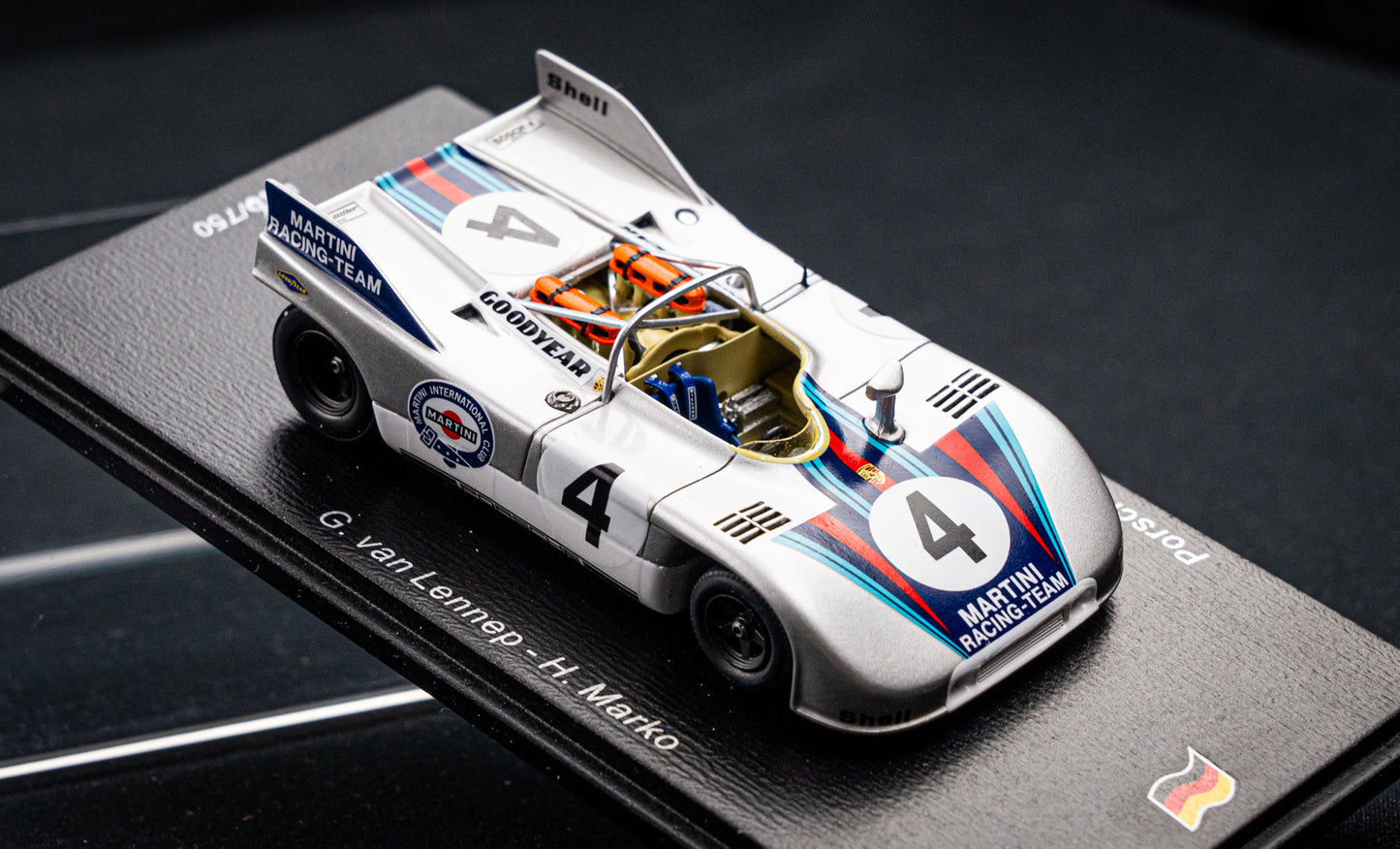 Porsche 908/03 #4 lim. 750 pcs. van Lennep / Marko 3rd 1000km Nürburgring 1971 Spark 1:43