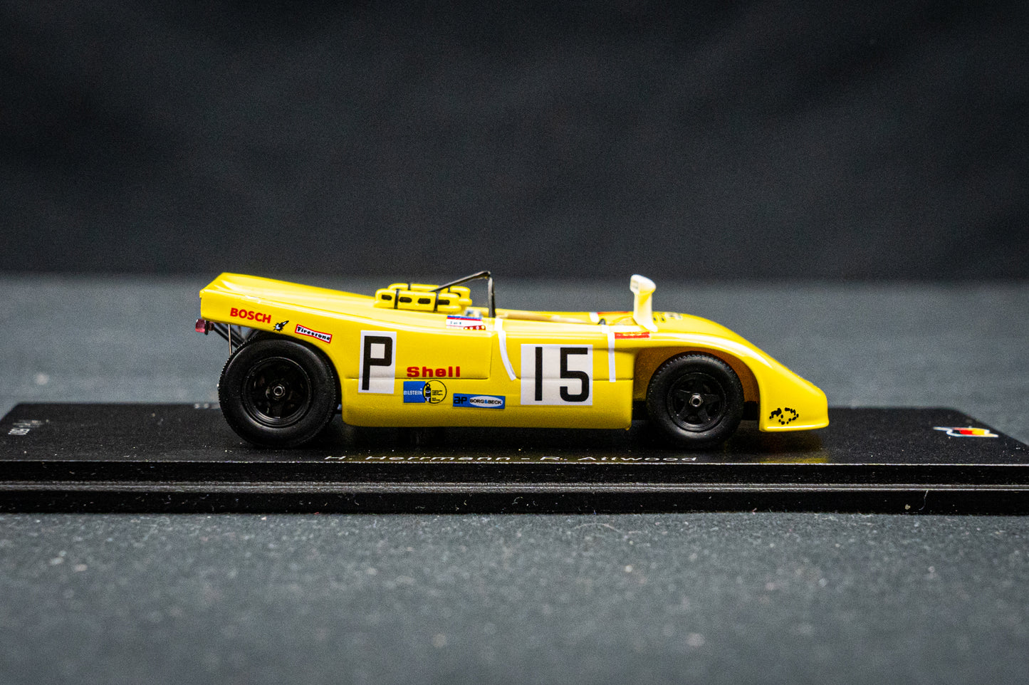 Porsche 908/03 #15 lim. 500 pcs. Herrmann / Attwood 2nd 1000km Nürburgring 1970 Spark 1:43