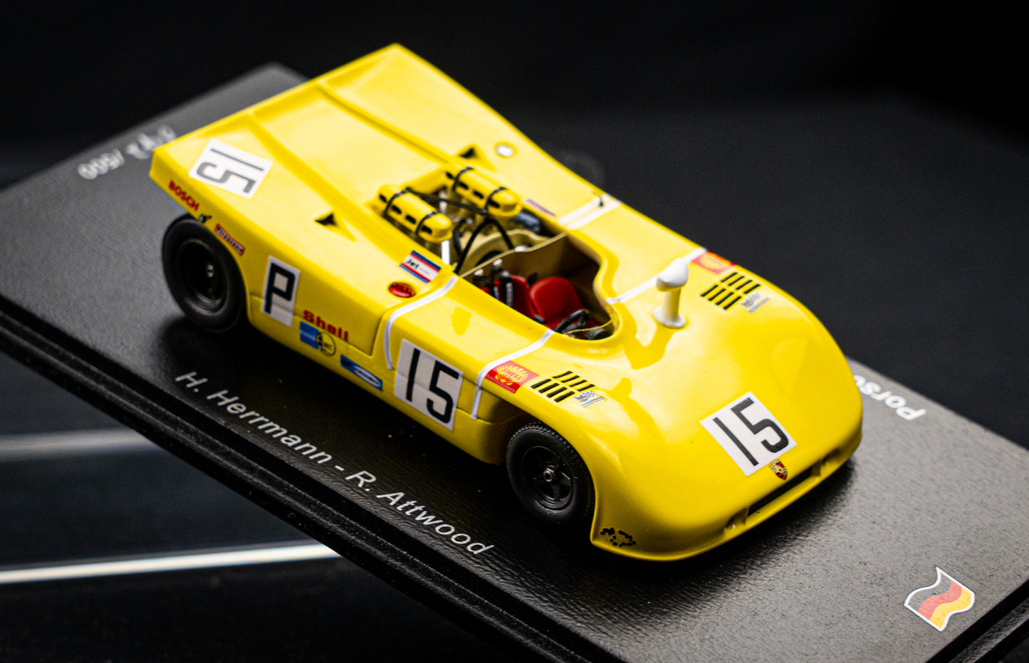 Porsche 908/03 #15 lim. 500 pcs. Herrmann / Attwood 2nd 1000km Nürburgring 1970 Spark 1:43