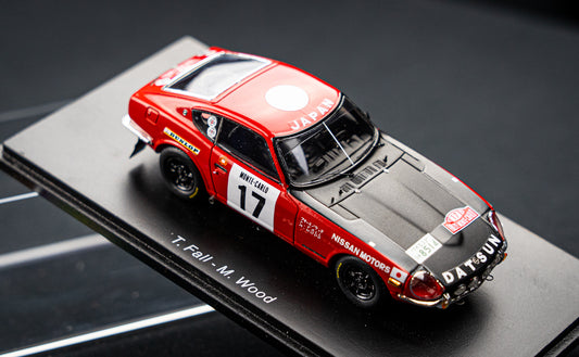 Datsun 240Z #17 T. Fall / M. Wood - 9th Rallye Monte Carlo 1973 - Spark 1:43