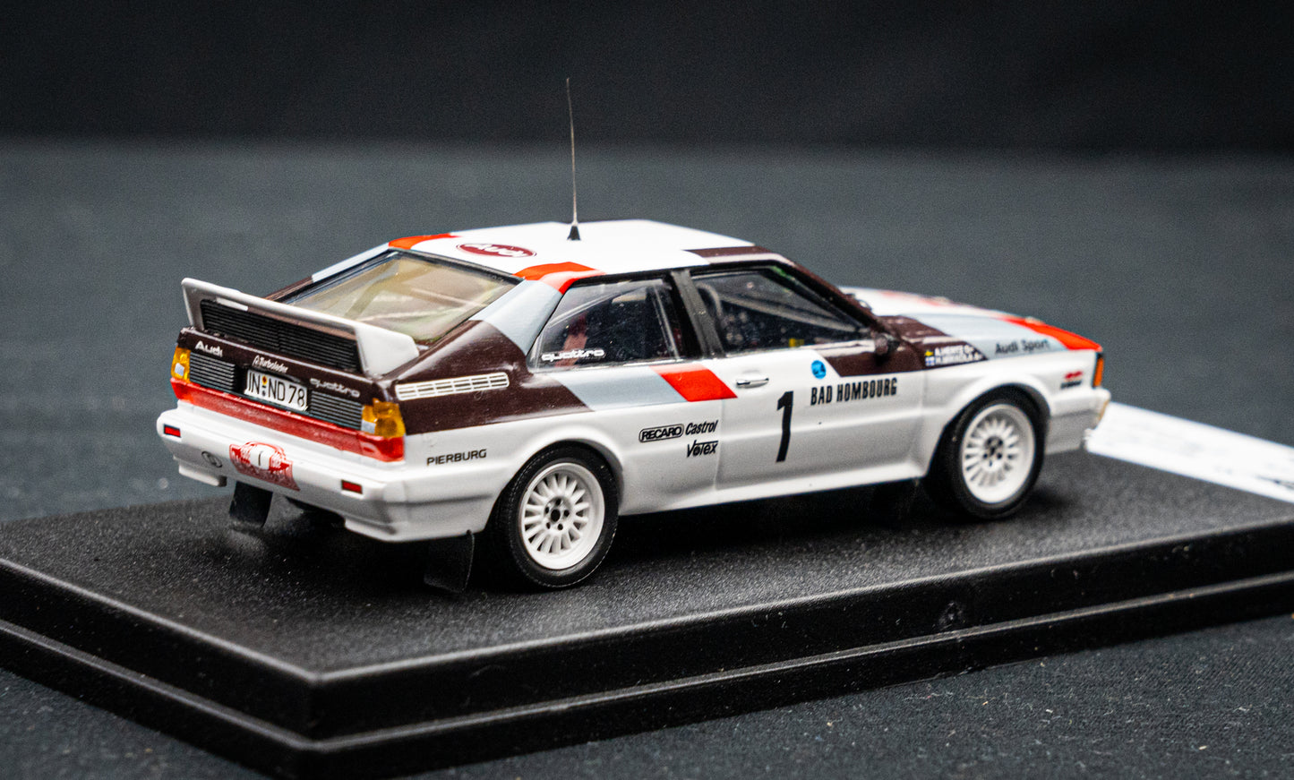 Audi Quattro lim. edition 1/150 Stk. #1 H. Mikkola / A. Hertz 2nd Rallye Monte Carlo 1982