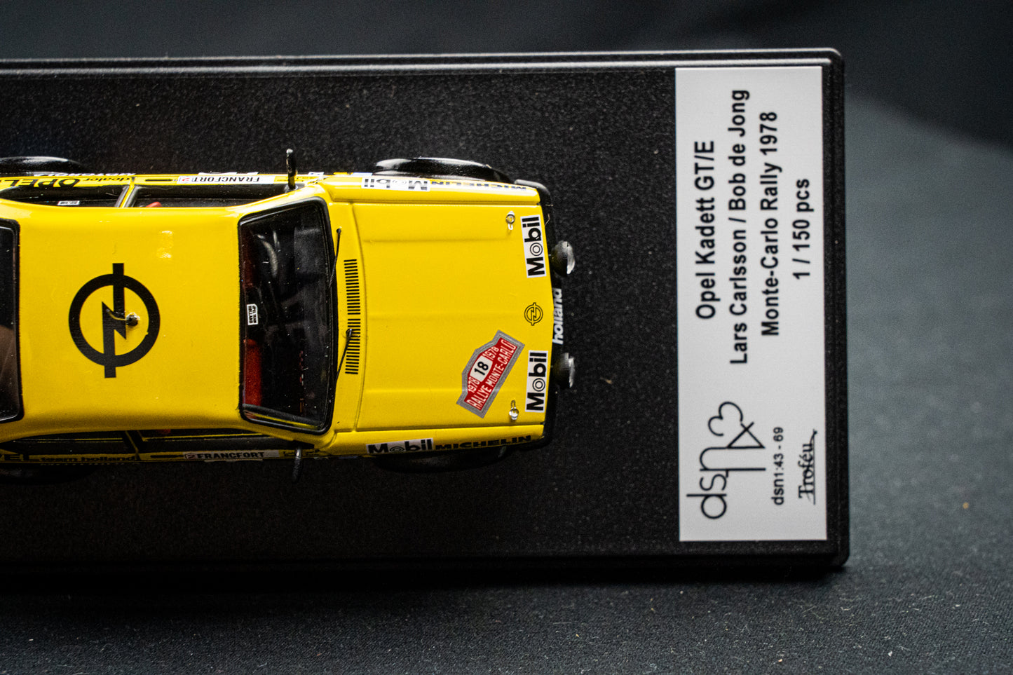 Opel Kadett GT/E DSN lim. 1/150 Stk. #18 L. Carlsson / de Jong Ra - Rallye Monte Carlo 1978