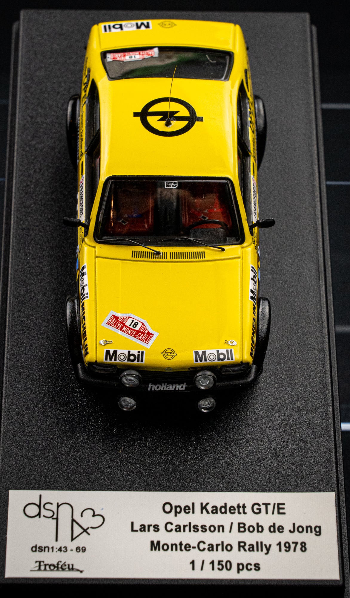 Opel Kadett GT/E DSN lim. 1/150 Stk. #18 L. Carlsson / de Jong Ra - Rallye Monte Carlo 1978