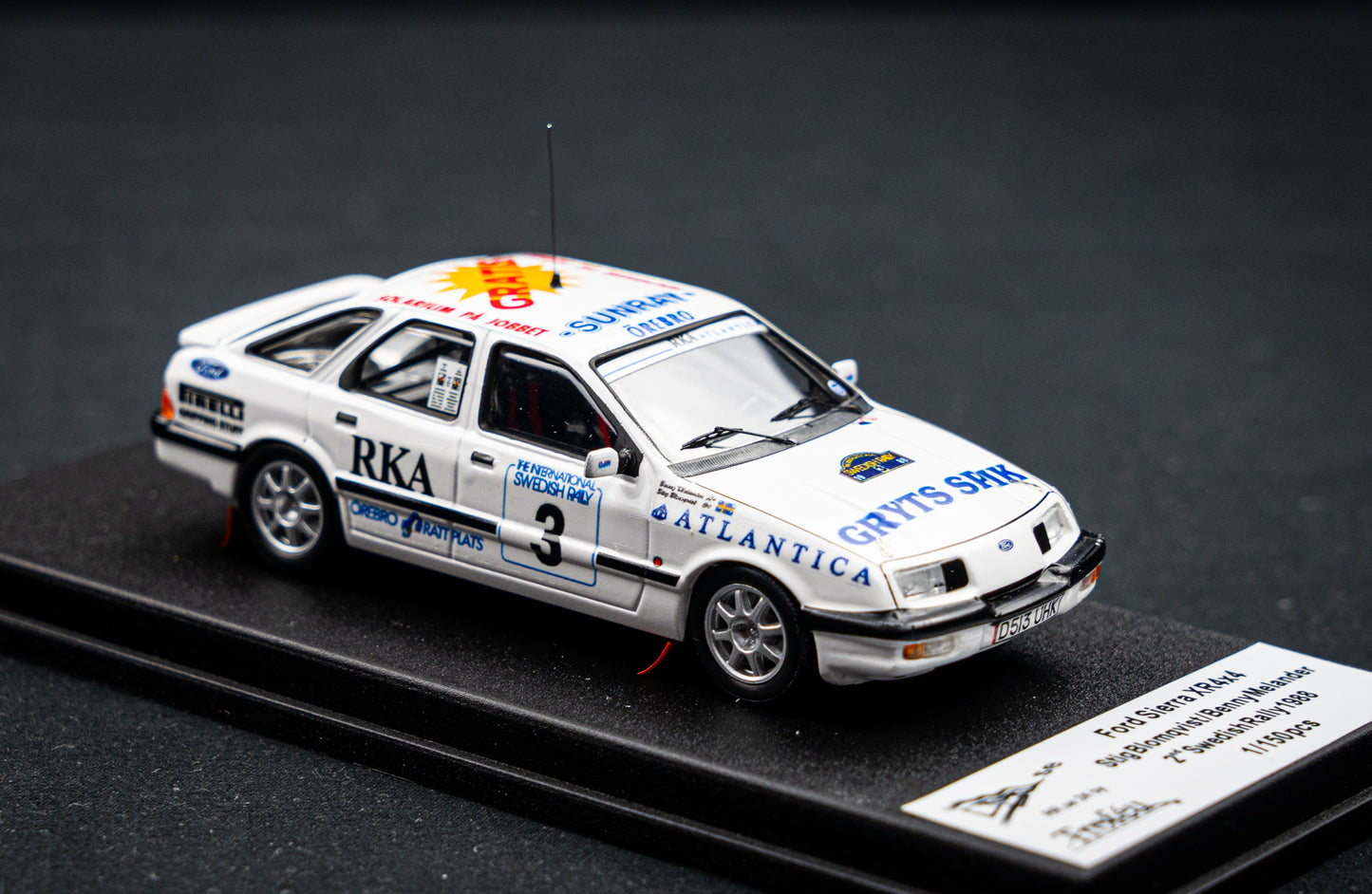 Ford Sierra XR 4x4 lim. 1/150 Stk. #3 S. Blomquist / B. Mellander 2nd Schweden Rallye 1988