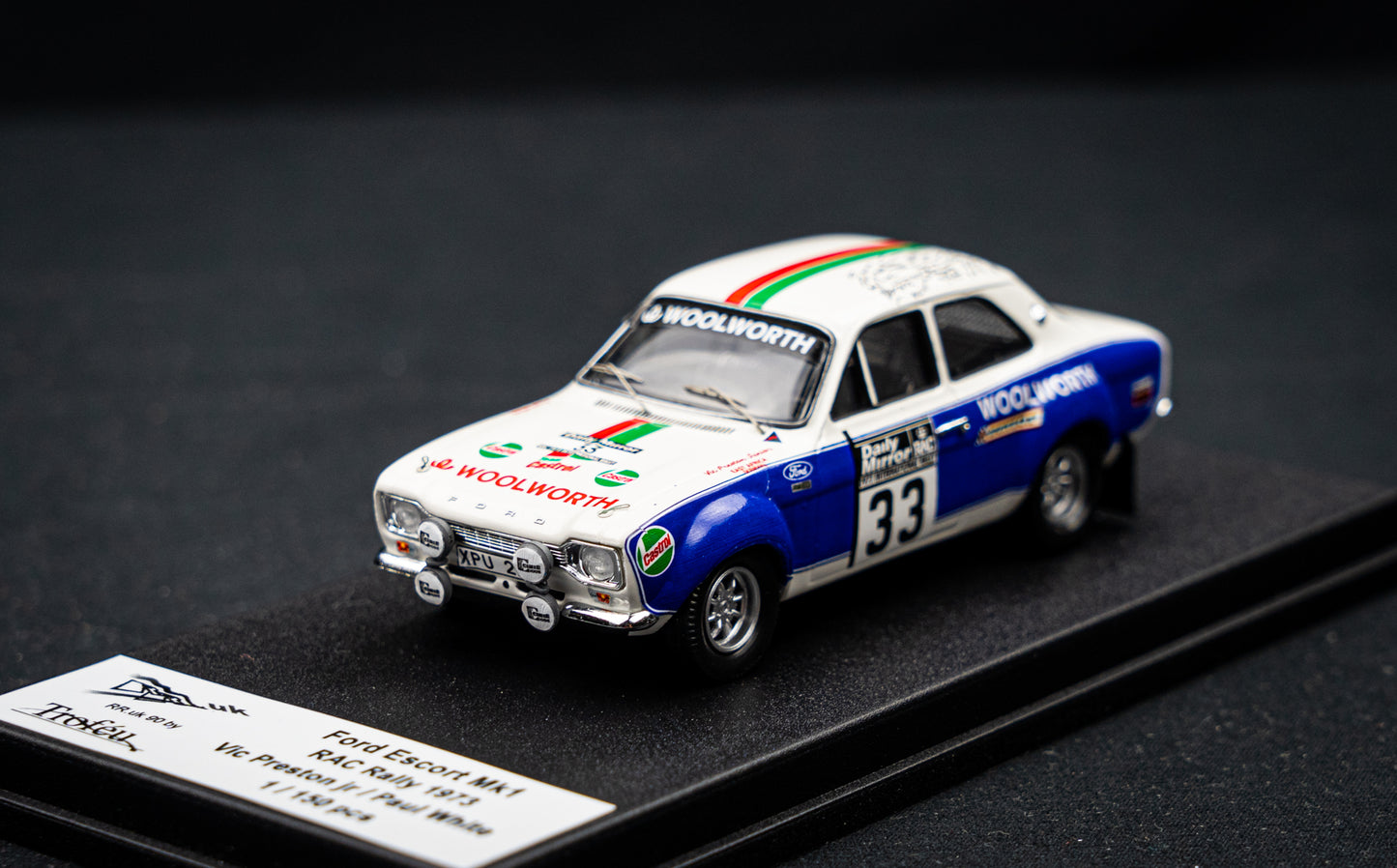 Ford Escort Mk1 lim. 1/150 Stk. #33 V. Preston / P. White RAC Rallye 1973