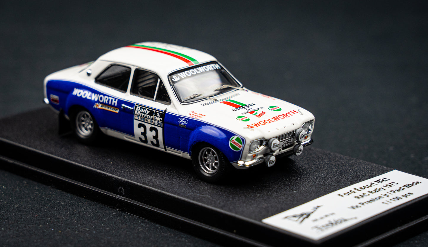 Ford Escort Mk1 lim. 1/150 Stk. #33 V. Preston / P. White RAC Rallye 1973