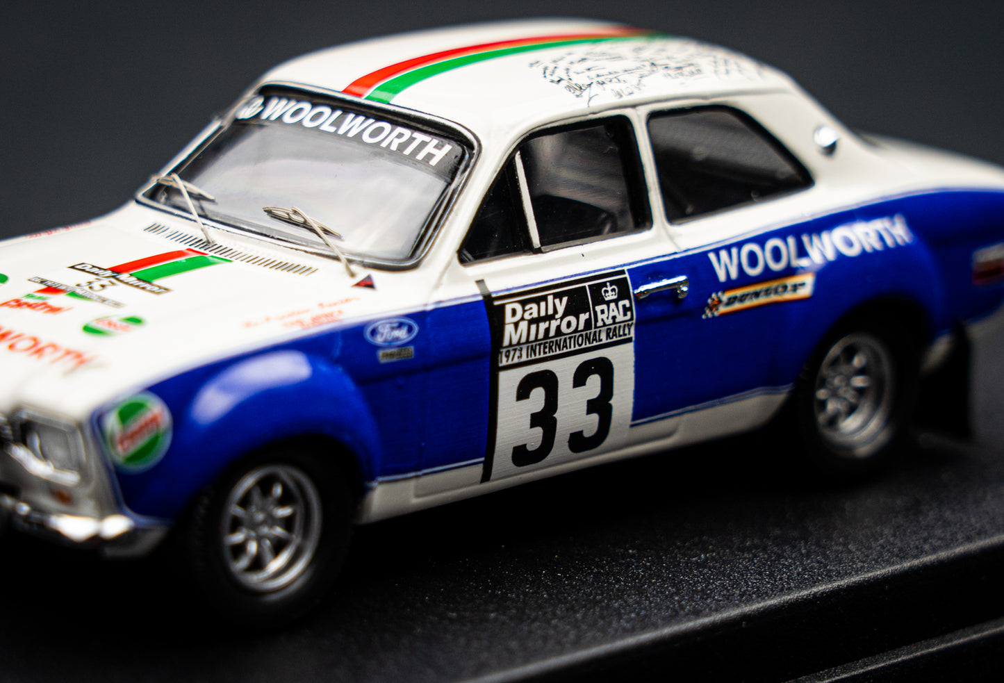 Ford Escort Mk1 lim. 1/150 Stk. #33 V. Preston / P. White RAC Rallye 1973