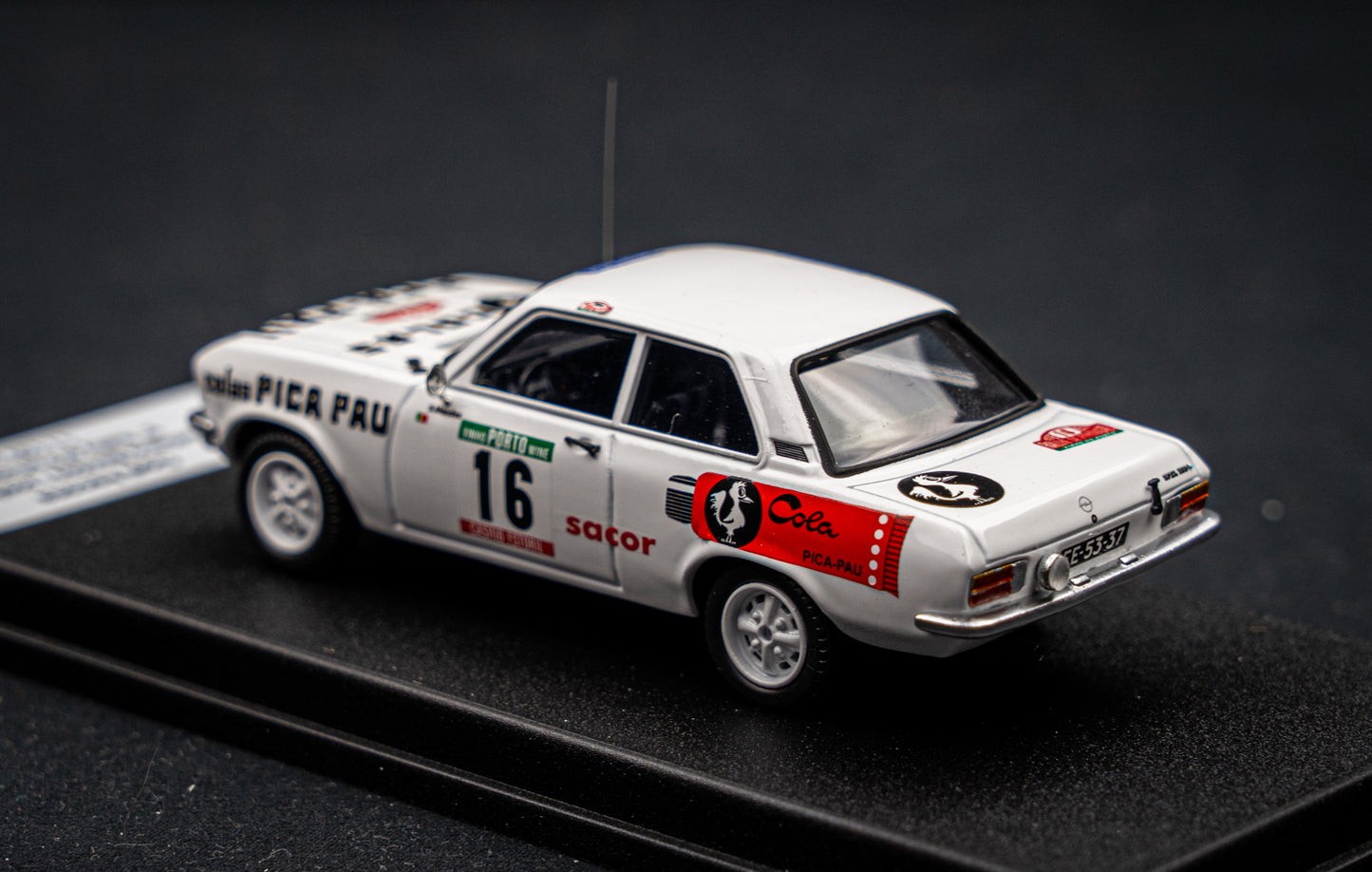 Opel Ascona lim. edition 1/150 Stk. #16 S. Mendes / J. Nobre 5th Portugal Rallye 1978 DSN