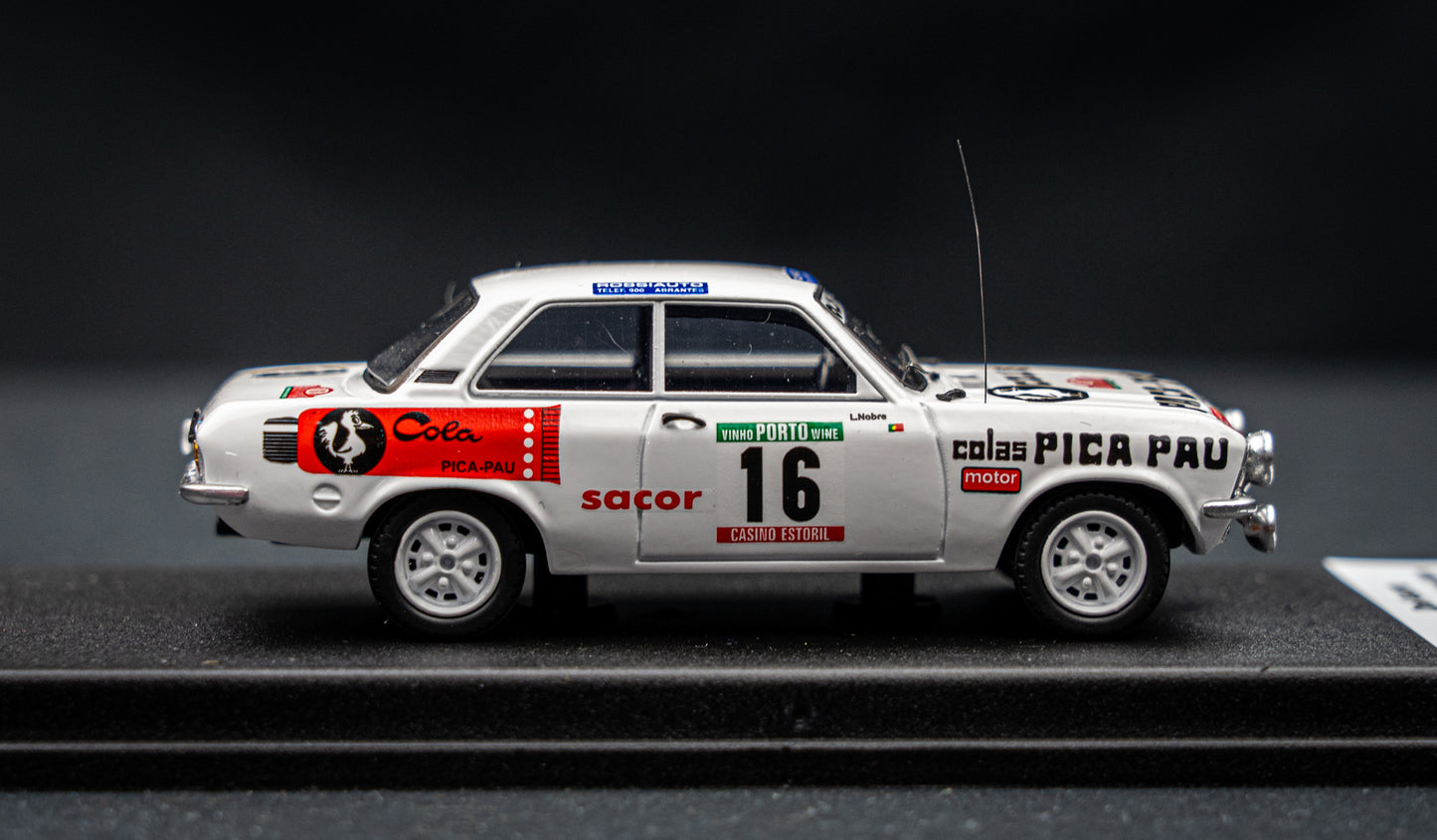 Opel Ascona lim. edition 1/150 Stk. #16 S. Mendes / J. Nobre 5th Portugal Rallye 1978 DSN