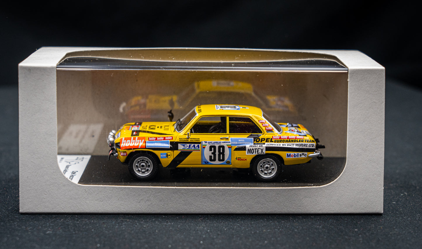 Opel Ascona lim. edition 1/150 Stk. #38 R. Altonen / E. Hermann Safari Rallye 1975 DSN