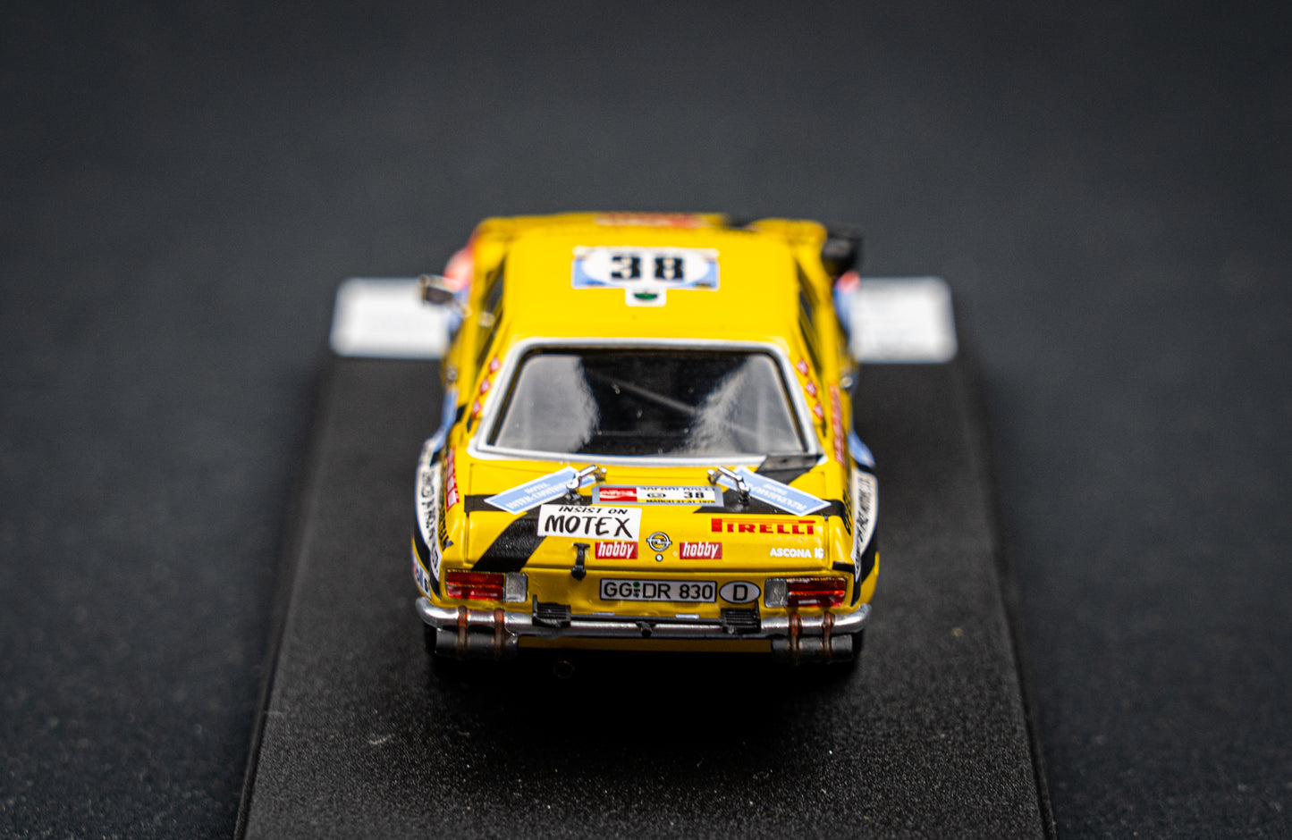 Opel Ascona lim. edition 1/150 Stk. #38 R. Altonen / E. Hermann Safari Rallye 1975 DSN