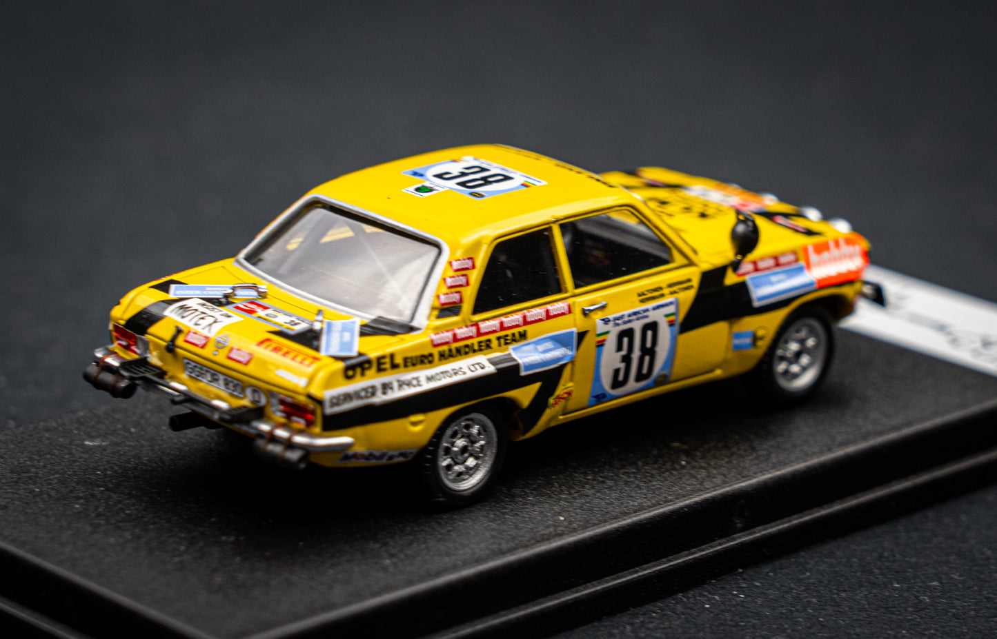 Opel Ascona lim. edition 1/150 Stk. #38 R. Altonen / E. Hermann Safari Rallye 1975 DSN