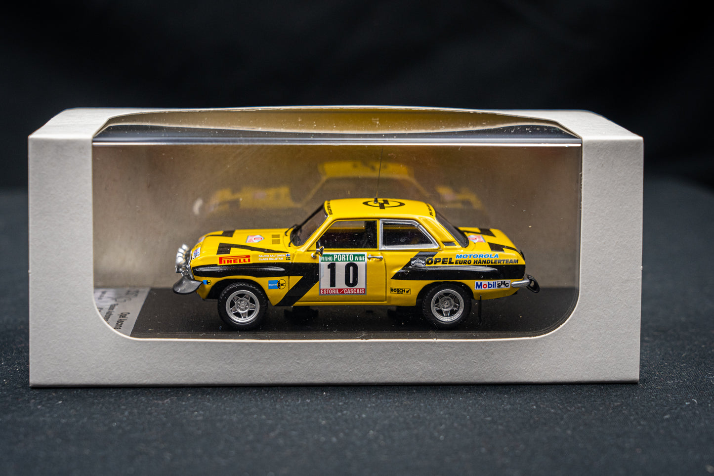 Opel Ascona lim. edition 1/150 Stk. #10 R. Altonen / C. Billstam 4th Portugal Rallye 1975 DSN1:43