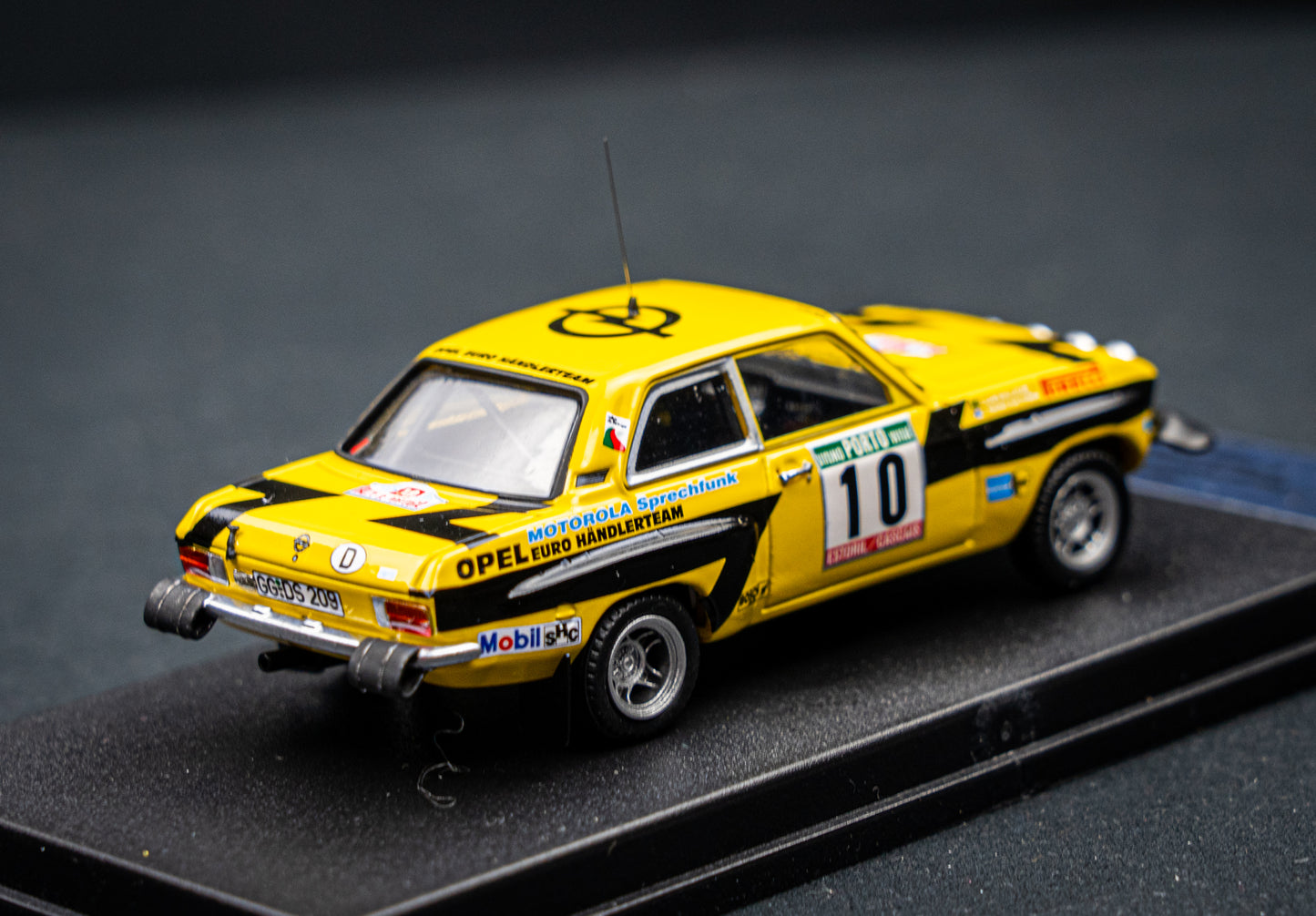 Opel Ascona lim. edition 1/150 Stk. #10 R. Altonen / C. Billstam 4th Portugal Rallye 1975 DSN1:43